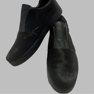 Prada Pony hair Men's Black Slip-On Shoes